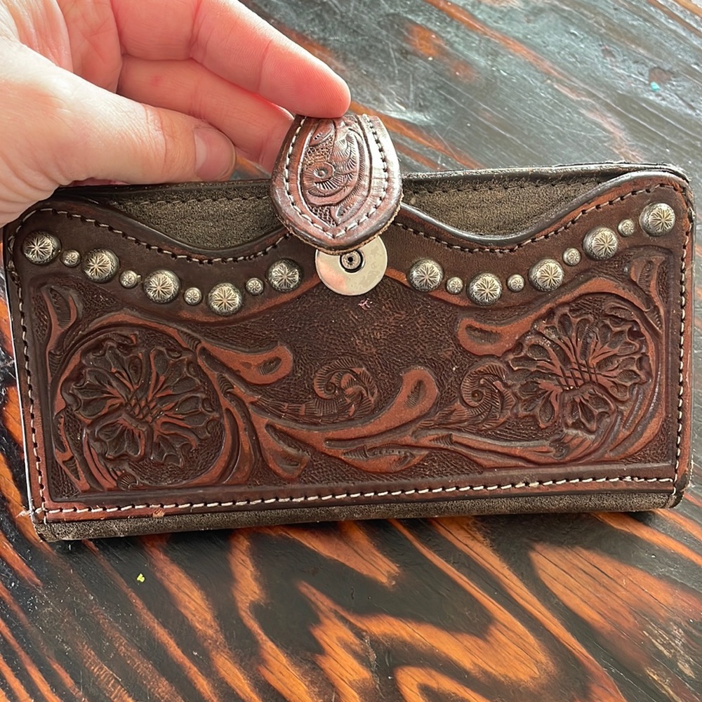 Western wallet brown/black/leather